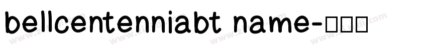 bellcentenniabt name字体转换